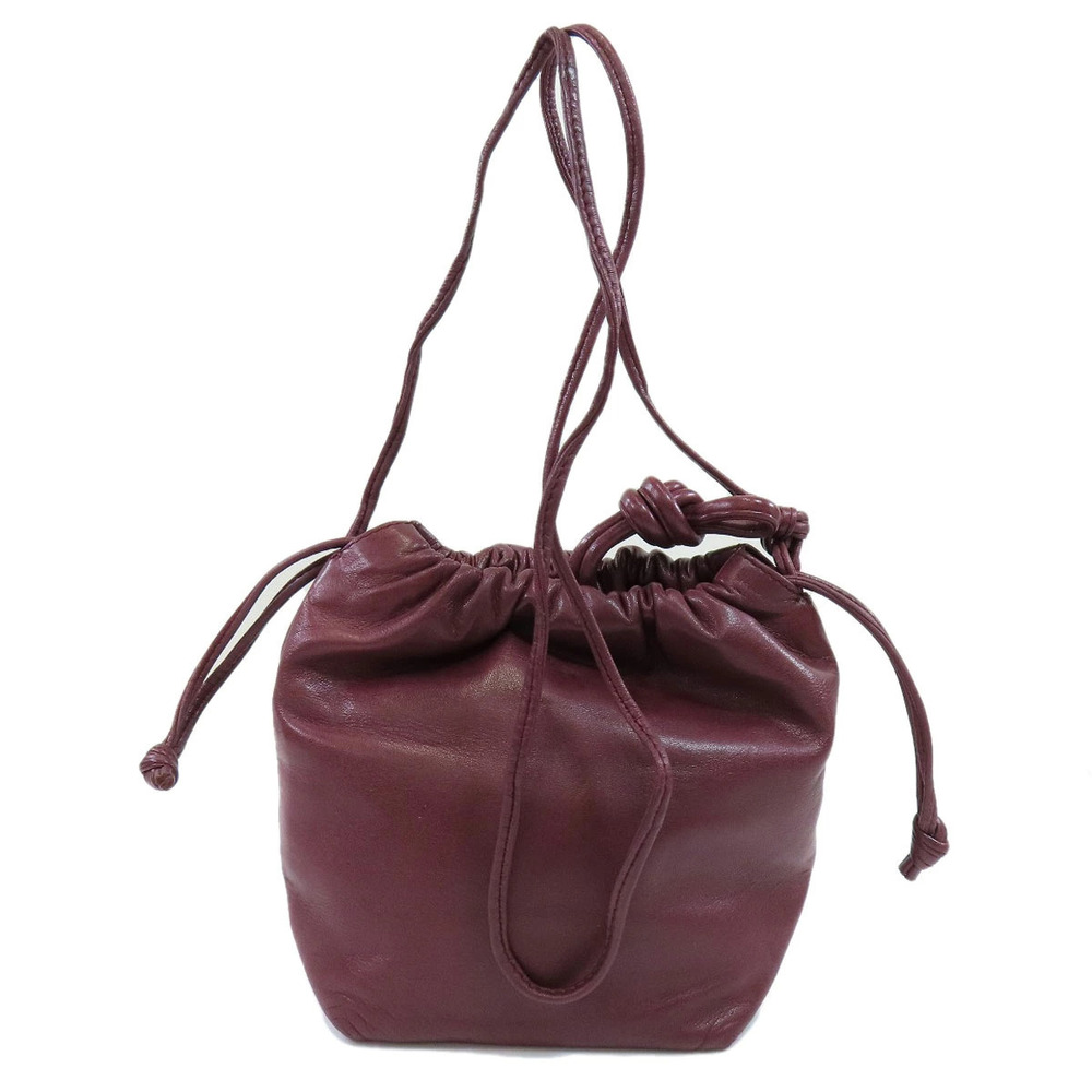 Loewe bag Anagram leather shoulder drawstring